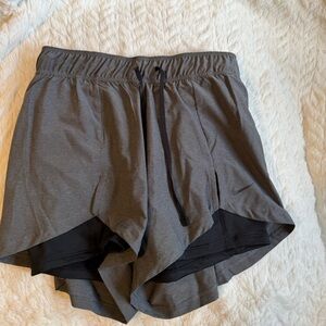 Nike Black and Gray Sports Shorts